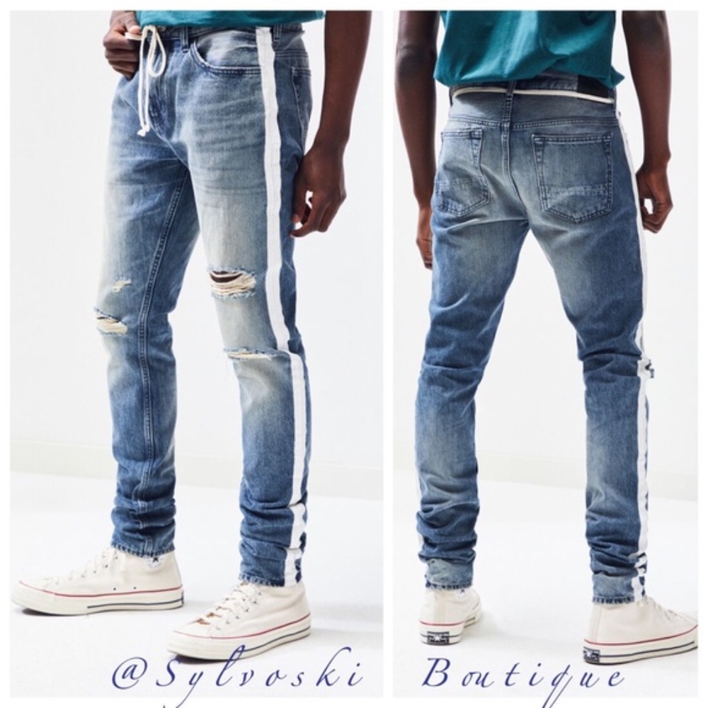 Pacsun comfort stretch side stripe jeans